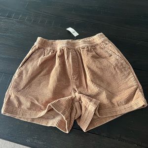 Brown corduroy aerie shorts